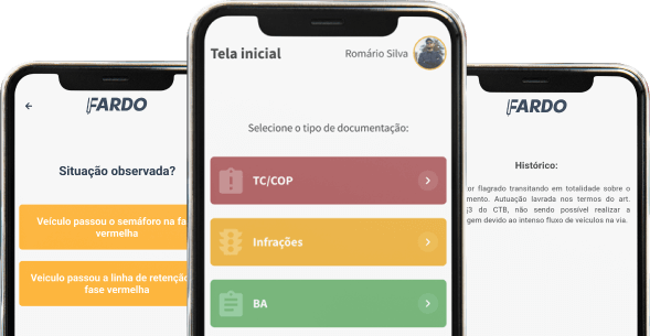 Exemplo do aplicativo FARDO